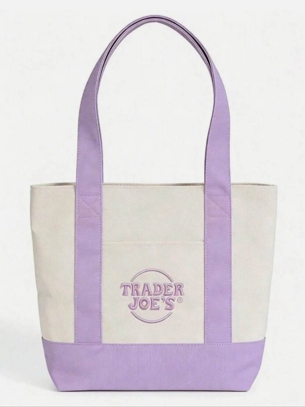 Trader Joe's Lilac Canvas Mini Tote Bags